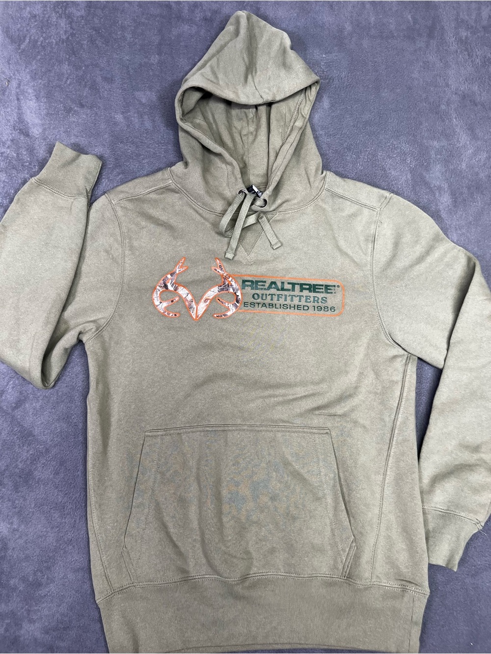 Realtree Olive Green Hoodie with Camo Logo